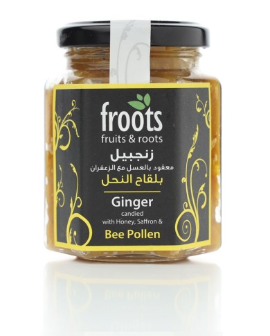 Ginger Candied With Honey, Saffron and Bee Pollen 230gm Froots