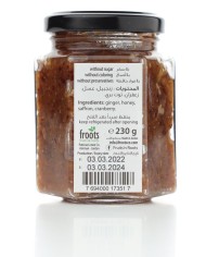 Ginger Candied With Honey, Saffron and Cranberry 230gm Froots