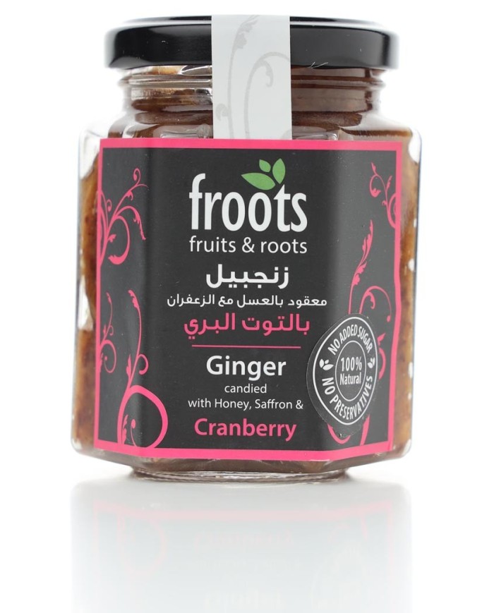 Ginger Candied With Honey, Saffron and Cranberry 230gm Froots
