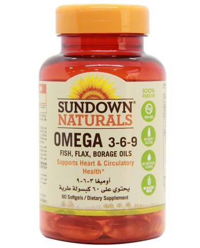 Sundown Naturals Omega 3-6-9 60cap