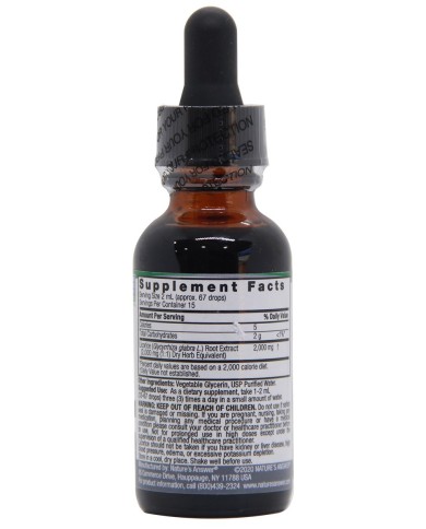 Fluid Extract Licorice Root 2000mg 30ml Nature's Answer