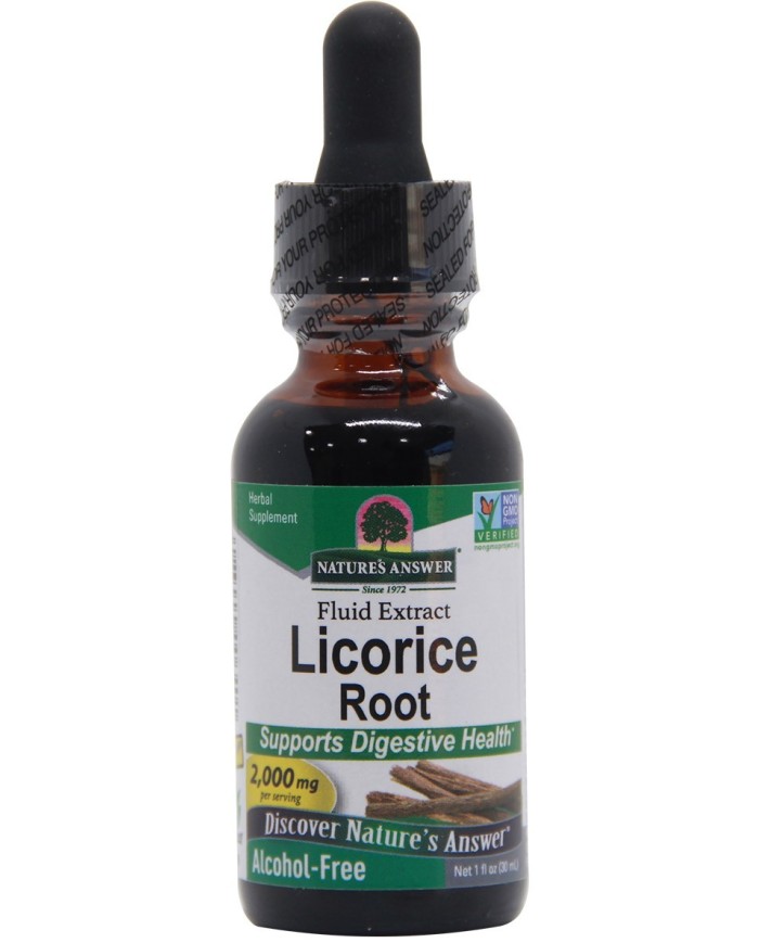 Fluid Extract Licorice Root 2000mg 30ml Nature's Answer