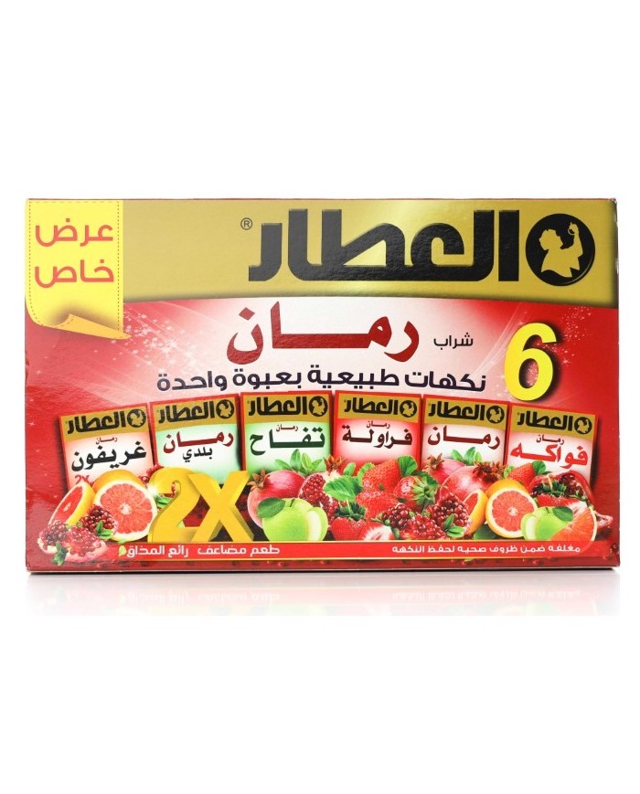 Pomegranate Tea Group 6 Flavors 24 tea bag Alattar