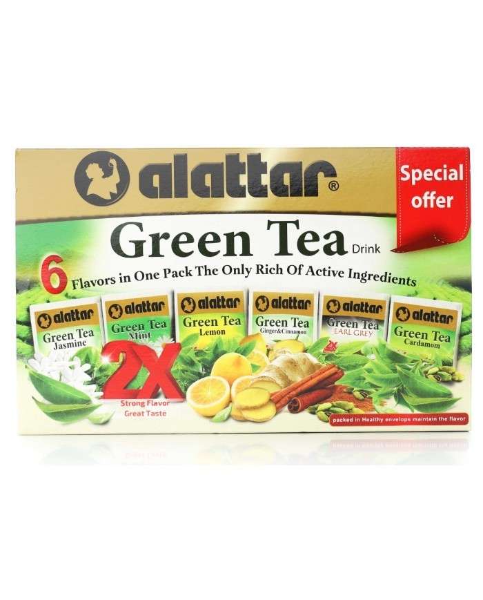 Green Tea Group 6 Flavors 24 Tea bag Alattar