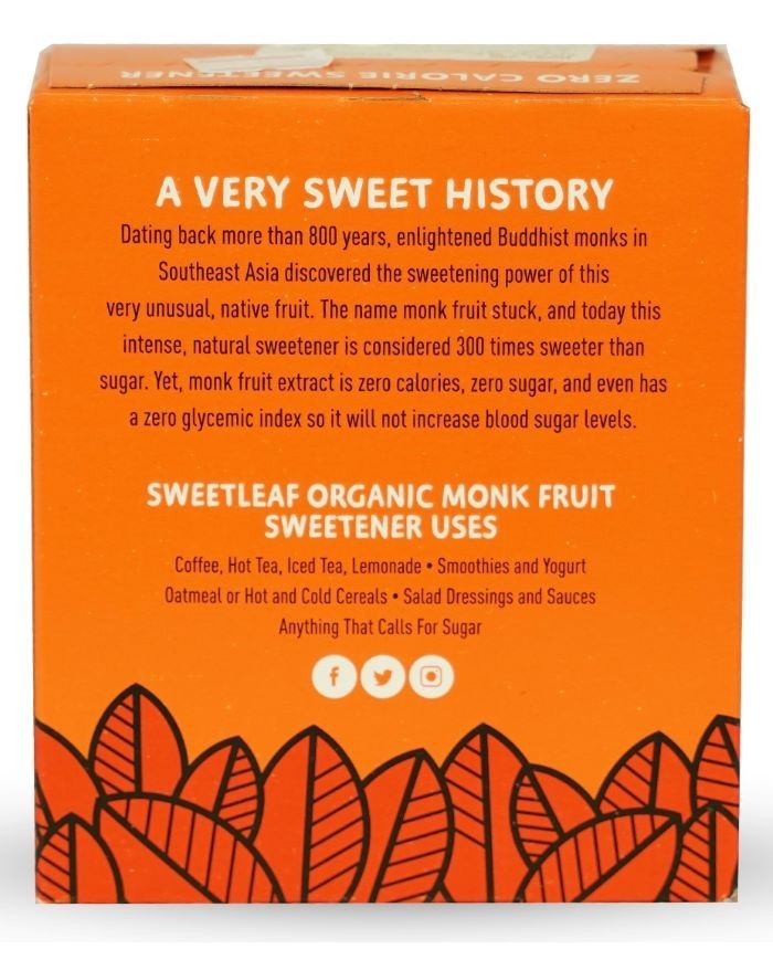 Monk Fruit Packets 40such SweetLeaf