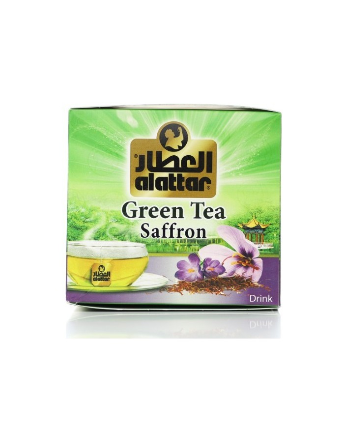 شاي اخضر بالزعفران 20 كيس العطار