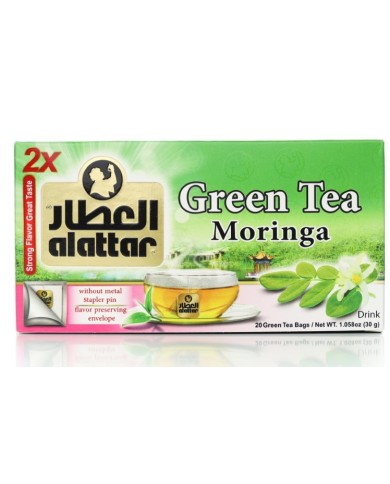 Green Tea With Moringa 20 Bags Alattar