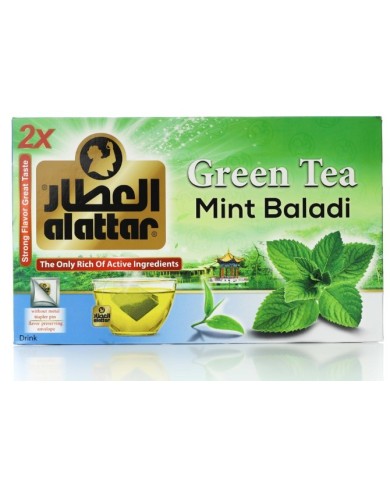 Green Tea with Mint 100 Bags Alattar