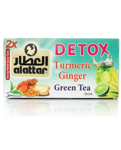 Green Tea With Turmeric And Ginger 20 Bags Alattar Detox