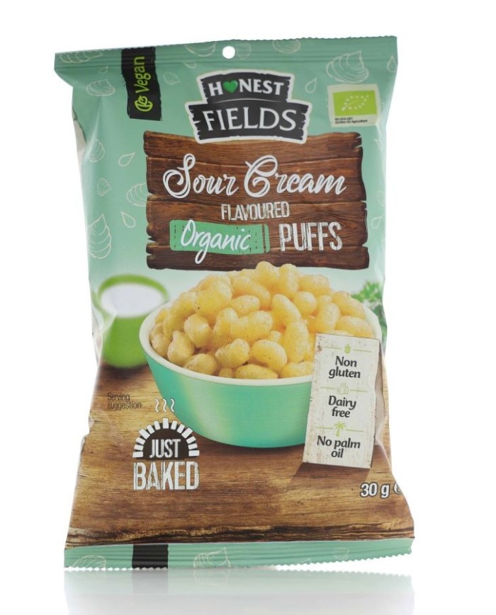 Puffs Sour Cream 30g Honest Fields
