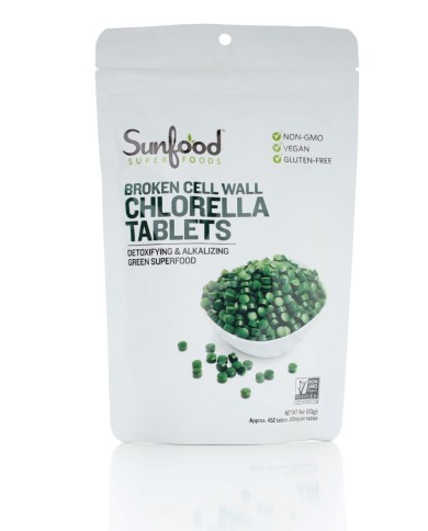 Chlorella Tablets 250mg 452tab 113g Sunfood