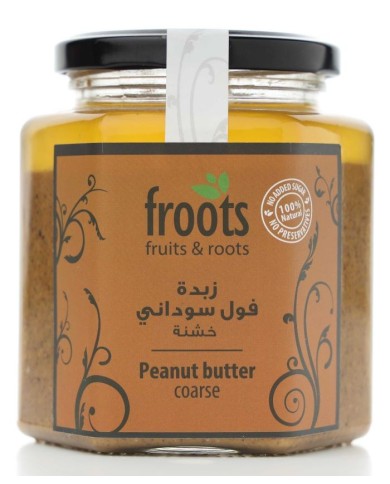 Coarse Peanut Butter 390gm Froots