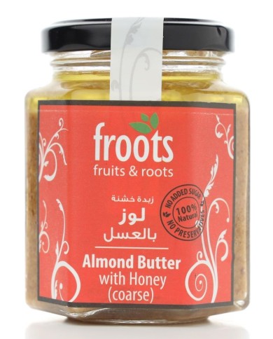 Almond Butter With Honey Coarse 200g Froots