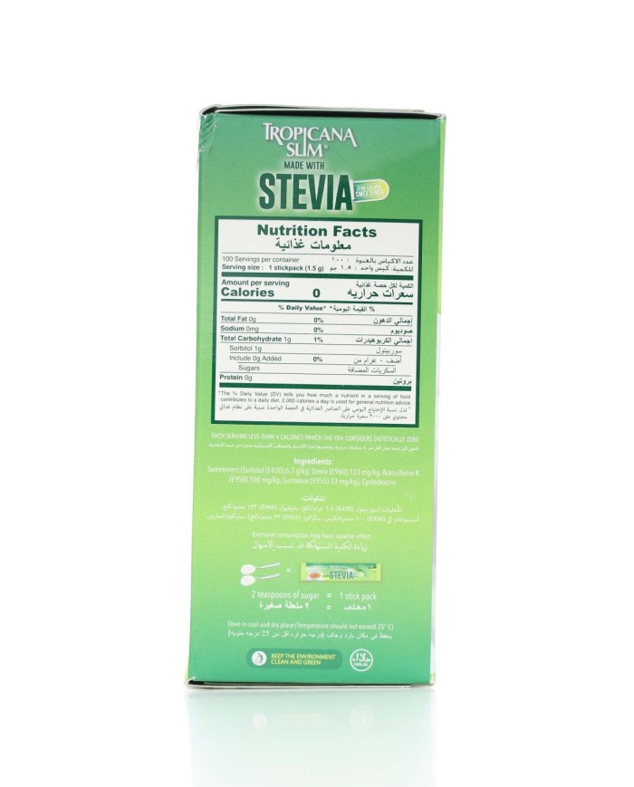 Stevia 100 such Tropicana Slim