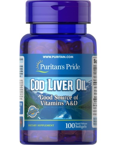 Cod Liver Oil 100 cap Puritan's Pride