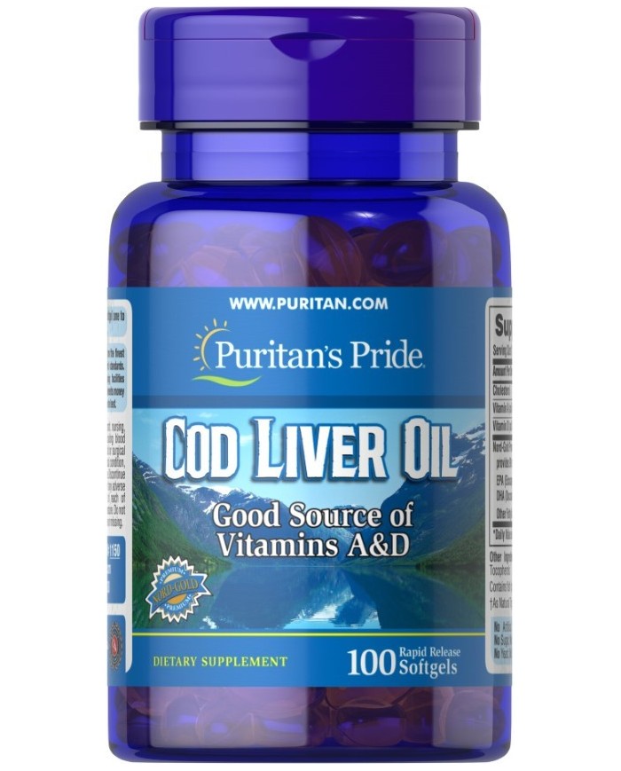 Cod Liver Oil 100 cap Puritan's Pride