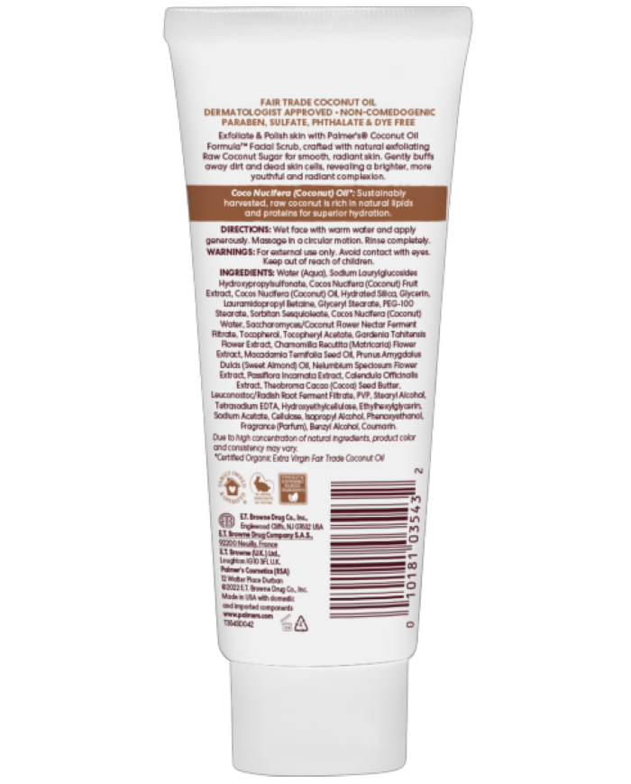 Coconut Sugar Facial Scrub 90g Palmer's