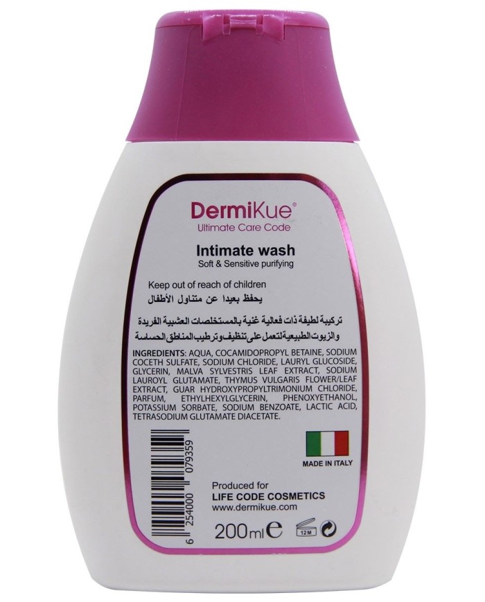 Demikue Intimate Wash 200ml Life Code