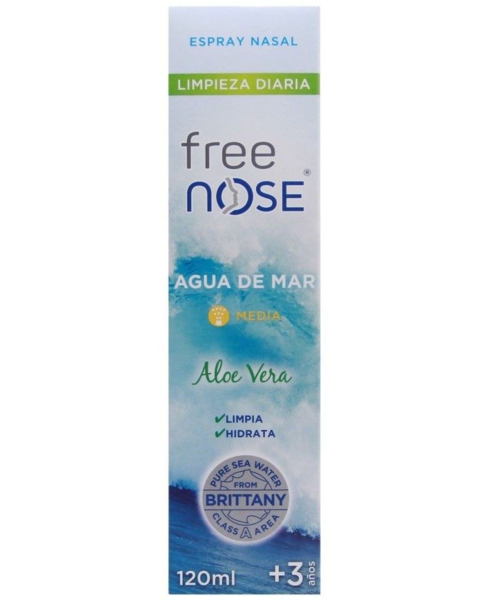 Free Nose® Agua de Mar Isotónica Pediátrica espray nasal 120ml de Ysana®  Vida Sana