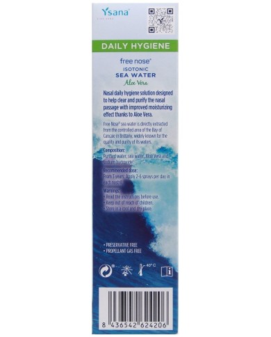 Free Nose Isotonic Sea Water With Aloe Vera N/S 120ml
