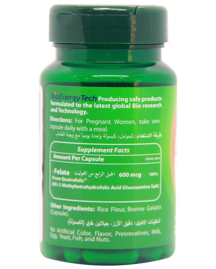 ActiFolic 4G 600mcg 30 capsules Bio Energy