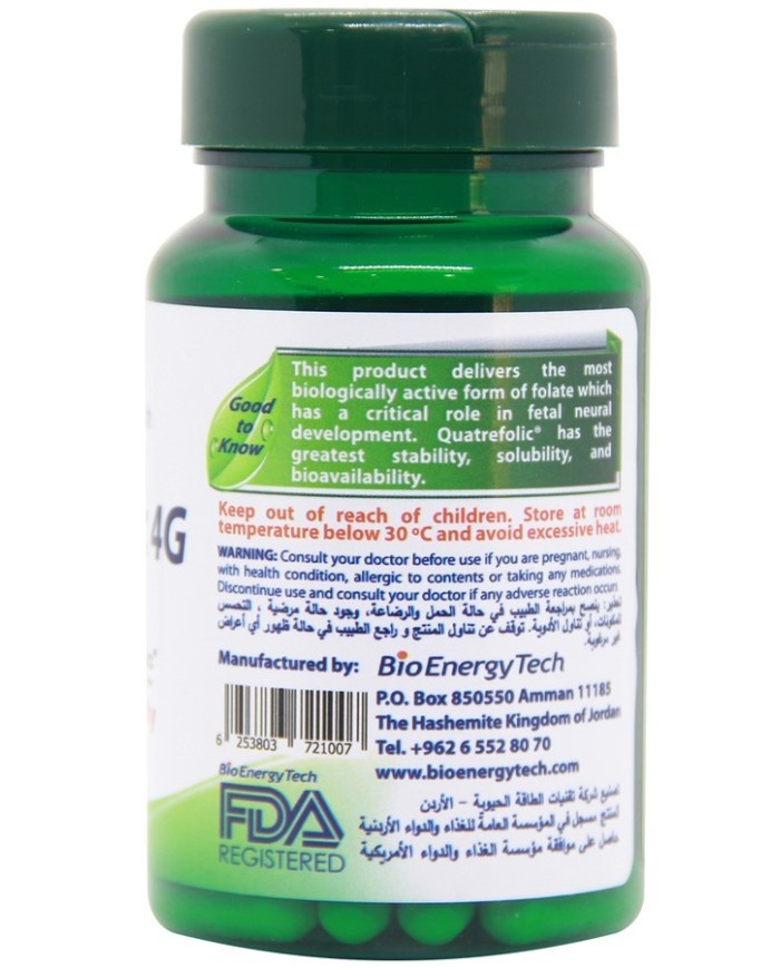 ActiFolic 4G 600mcg 30 capsules Bio Energy