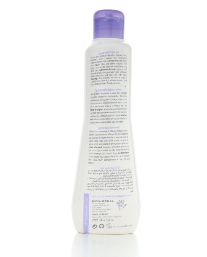 Good Night Bath Gel With lavender and chamomile 200ml Roofa