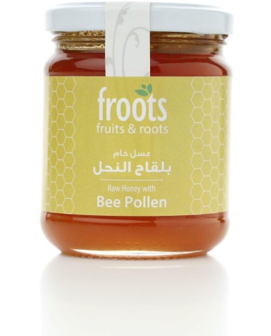 Raw Honey With Bee Pollen 250gm Froots