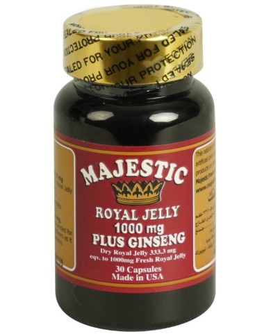 Royal Jelly 1000mg with Ginesing 30 Capsules Majestic
