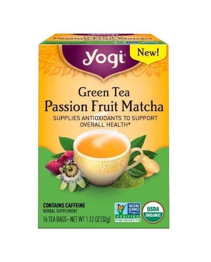 Green Tea Passion Fruit Matcha 32g Yogi