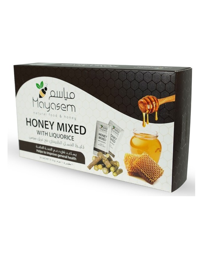 خليط العسل الطبيعي مع عرق السوس 30 كيس مياسم
