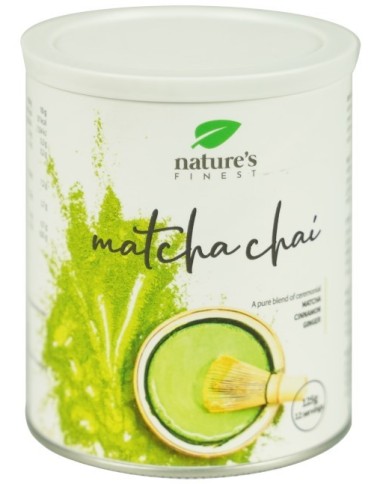 Organic Matcha Chai Blend Powder 125g Nature's Finest