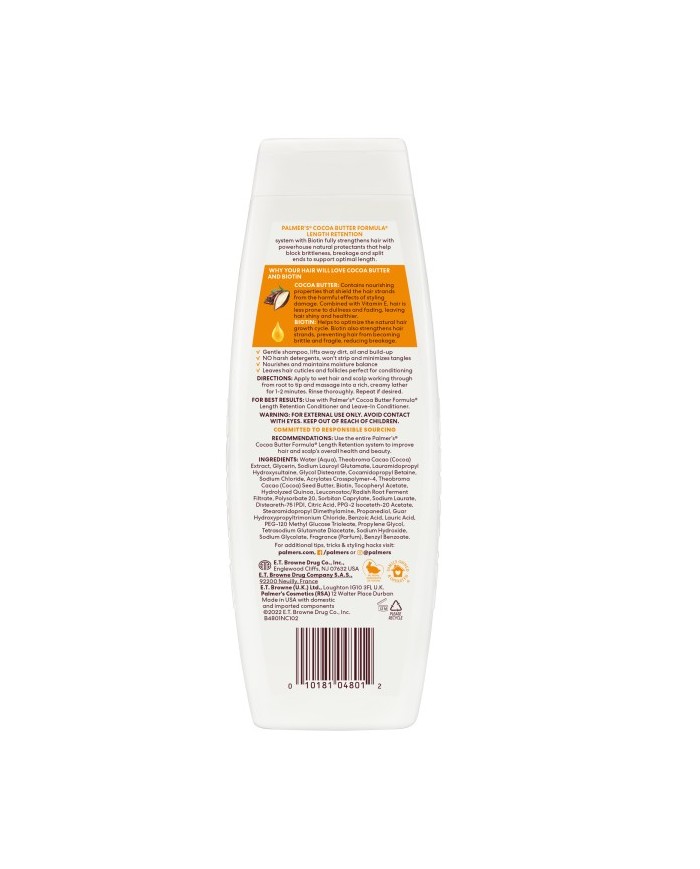 Length Retention Shampoo 400ml Palmer's