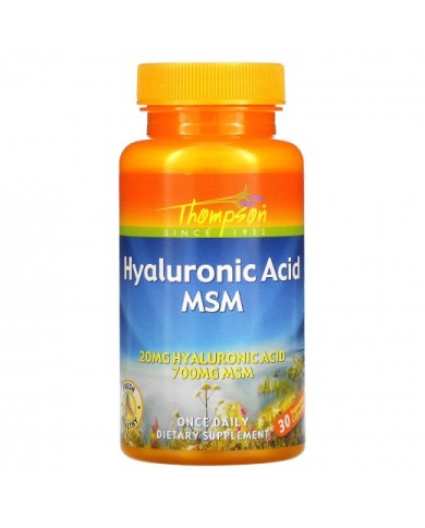 Hyaluronic Acid MSM 20mg/700mg 30cap Thompson