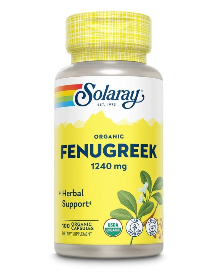 Fenugreek 1240mg 100cap Solaray