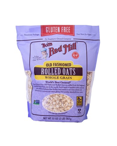 Rolled Oats Whole Grain 907g Bob's Red Mill