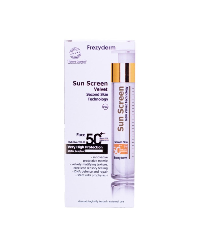 Sun Screen Velvet 50ml Frezyderm