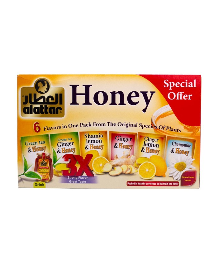 Honey Group 6 Tea Flavors 24 Bags Alattar