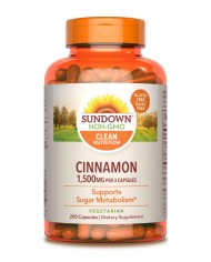 Cinnamon 1500 mg 200 caps Sundown Naturals