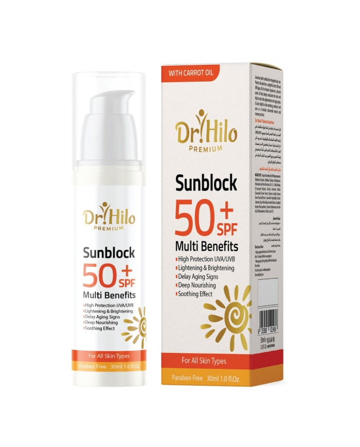 Sun Block 5 in 1, 50SPF 30ml Dr.Hilo Premium