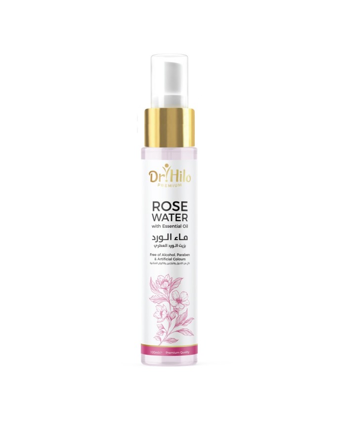 Rose Water With Essential Oil 100 ml Dr.Hilo premium