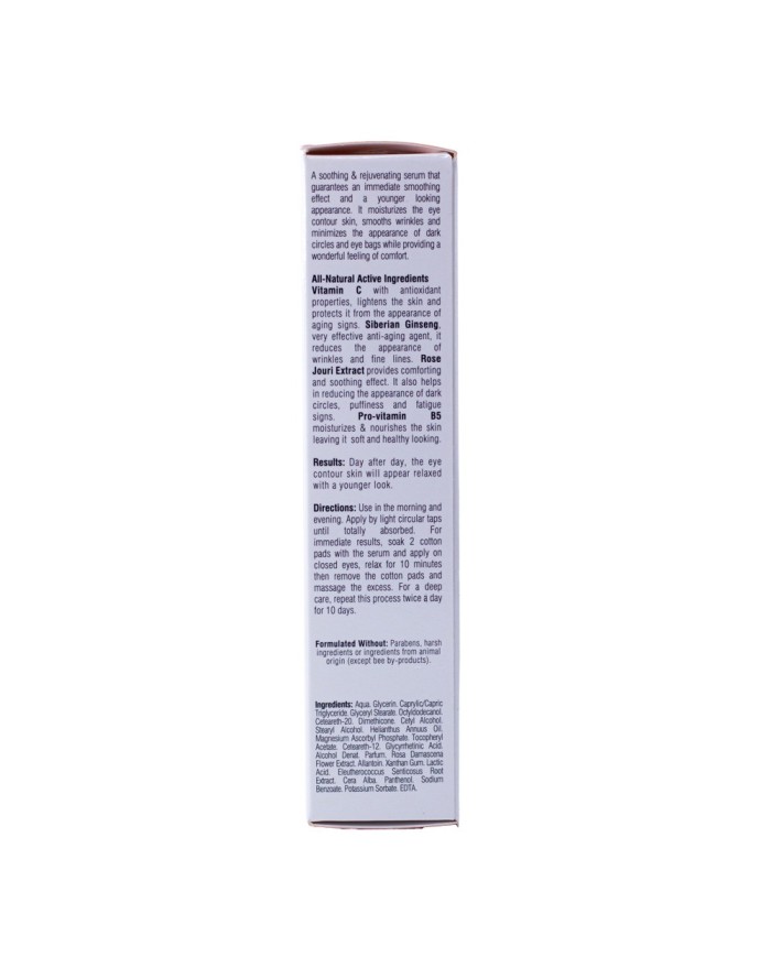 Eye Contour Serum With Siberian Ginseng and Rose Jouri Extract 30ml Beesline