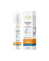 Premium Sunblock 50SPF with glutathione and Hyaluronic Acid 50ml Dr.hilo Premuim