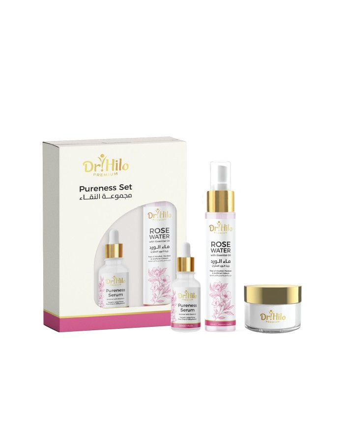 Pureness Set with rose water & frankincense Dr.Hilo